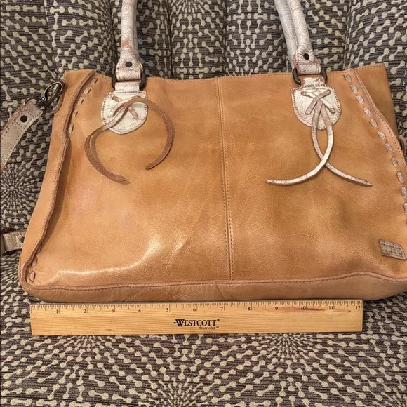 Bed Stu Rockababy Leather Cashew Rustic Nectar Lux Satchel Bag - Picture 15 of 16